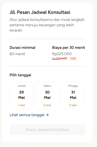 Halaman profil konsultan